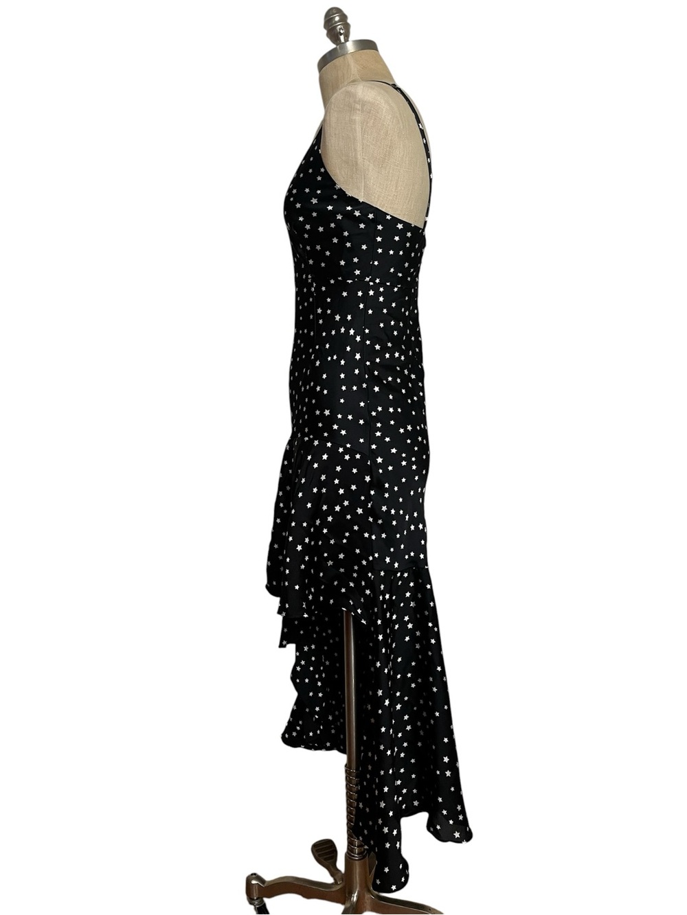 Never Fully Dressed Senorita Star Ruffle Slip Dress Black White Medium - Picture 6 of 12